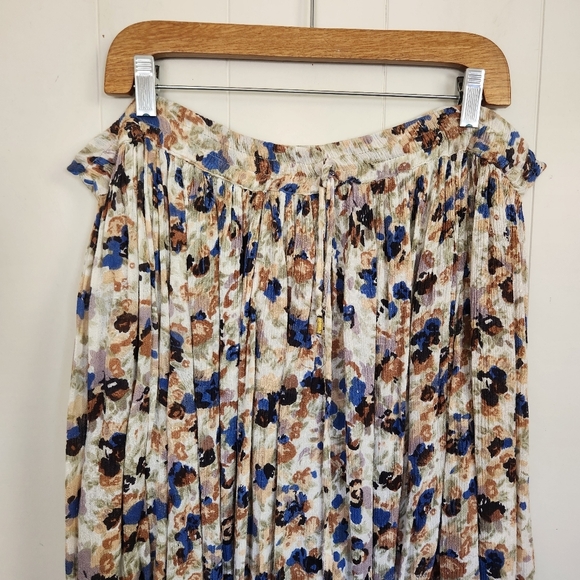 Vintage High Waisted Flowy Floral Cottagecore Skirt Midi Cottagecore Broomstick - Picture 4 of 6